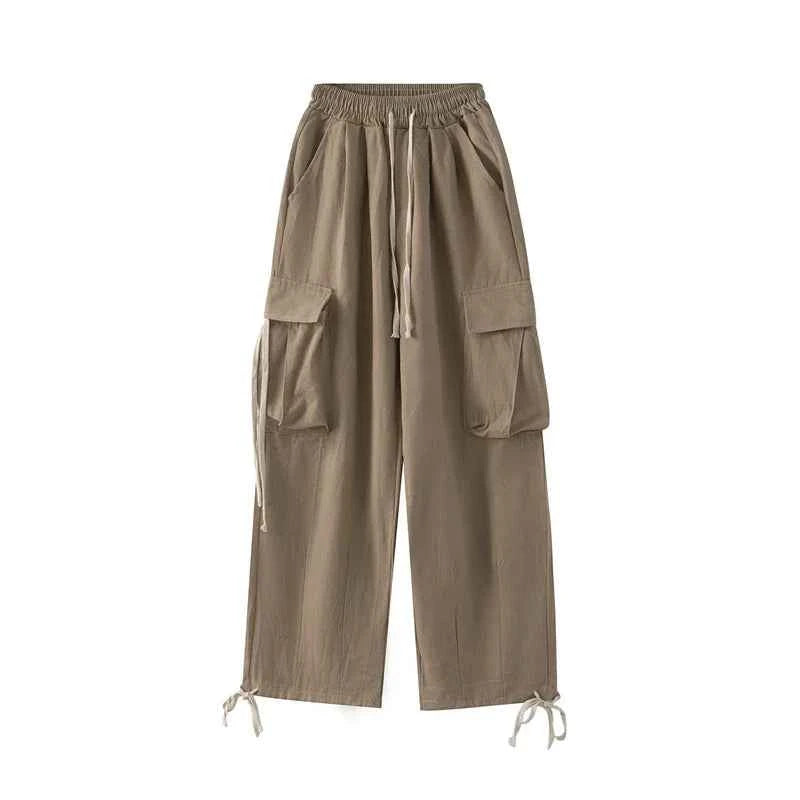 Versatile Streetwear Wide Leg Cargo Pants