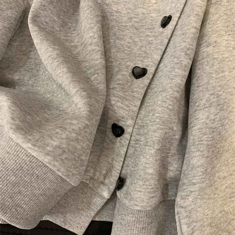 korean Tender Bow Button Up Sweater