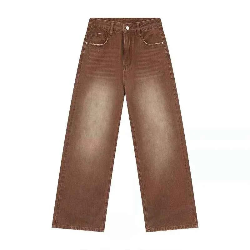 Casual Slim Fit High Waist Wide Jeans