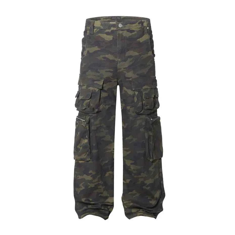 Wardrobe Staple Rugged Camo Cargo Jeans