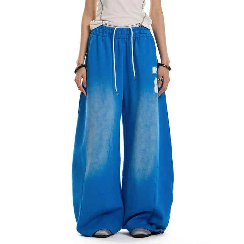 Blue Cozy Y2K 90s Wide Leg Jogger