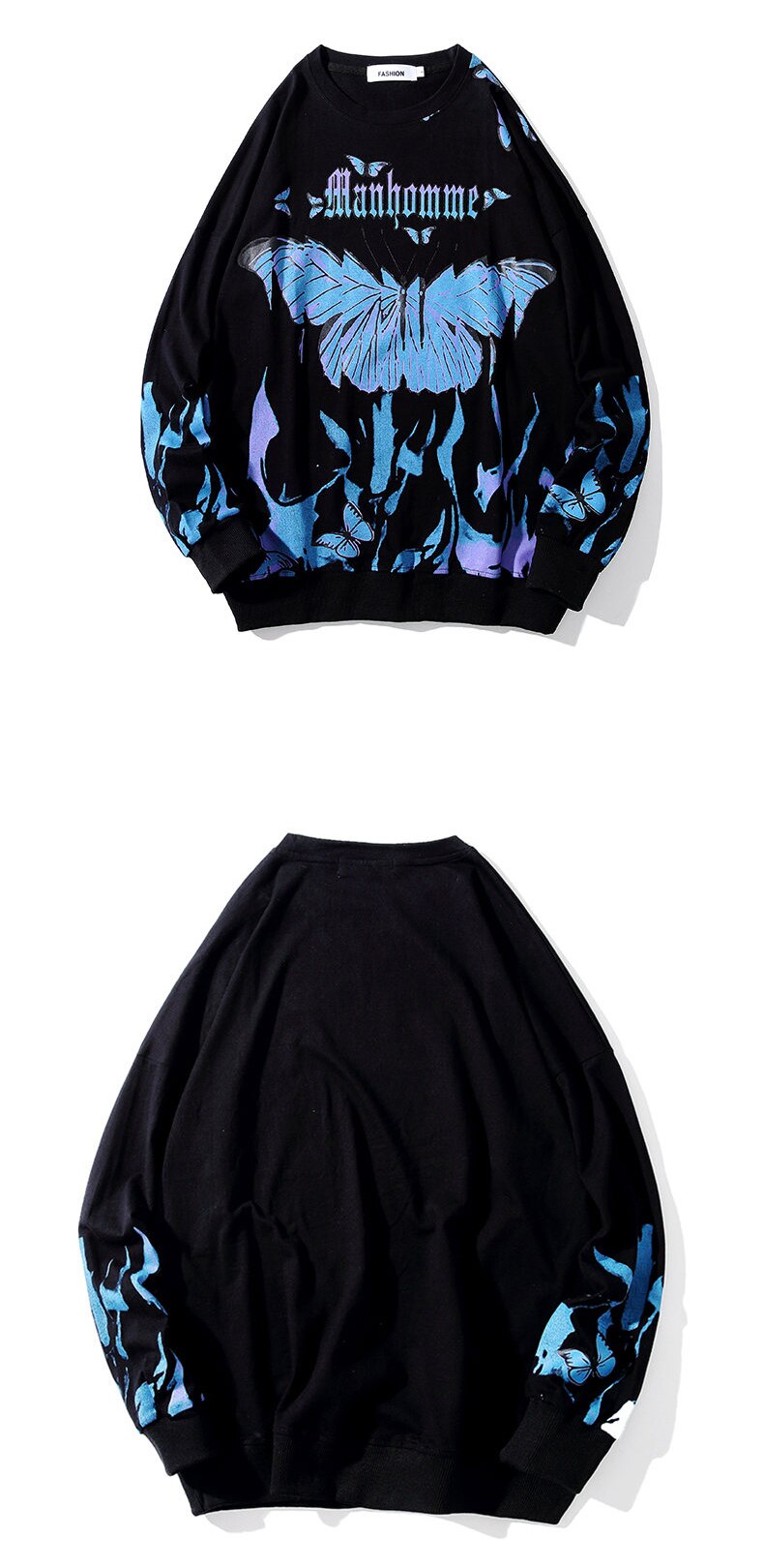 Butterfly Fire Flame Sweatshirt