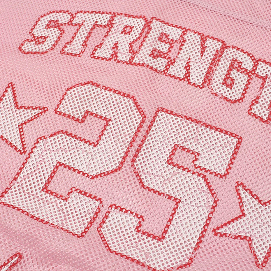 Oversized Mesh Streetwear T-shirts