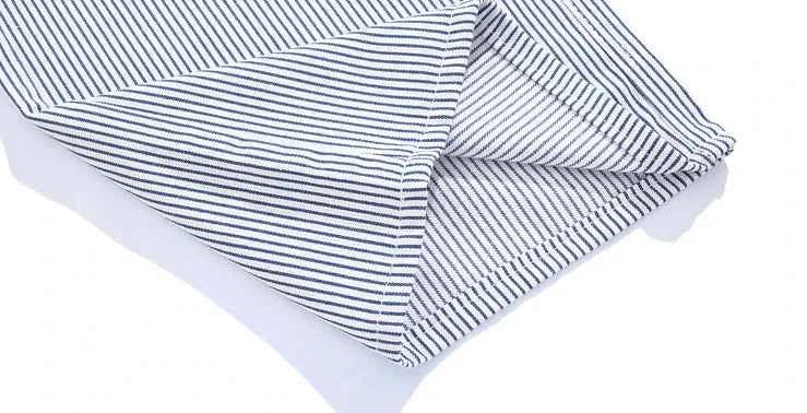 Embroidered Lazy Style Striped Pants