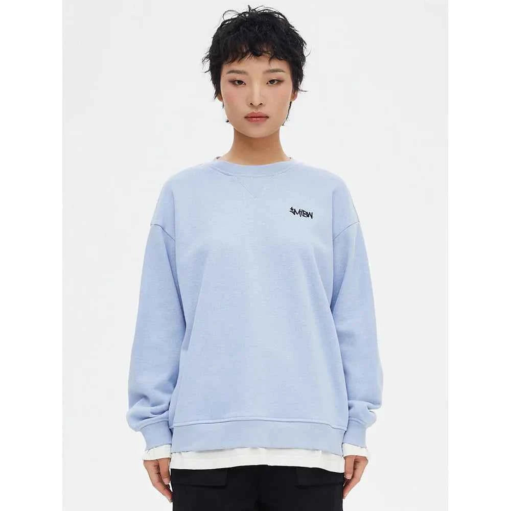 Comfortable Round Neck Embroidered Letter T-Shirt