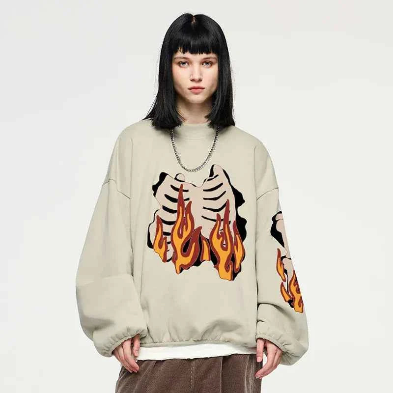 Sweat Flaming Skeleton