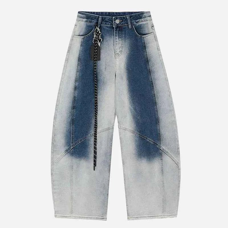 Chic Gradient Korean Style Wide Leg Jeans