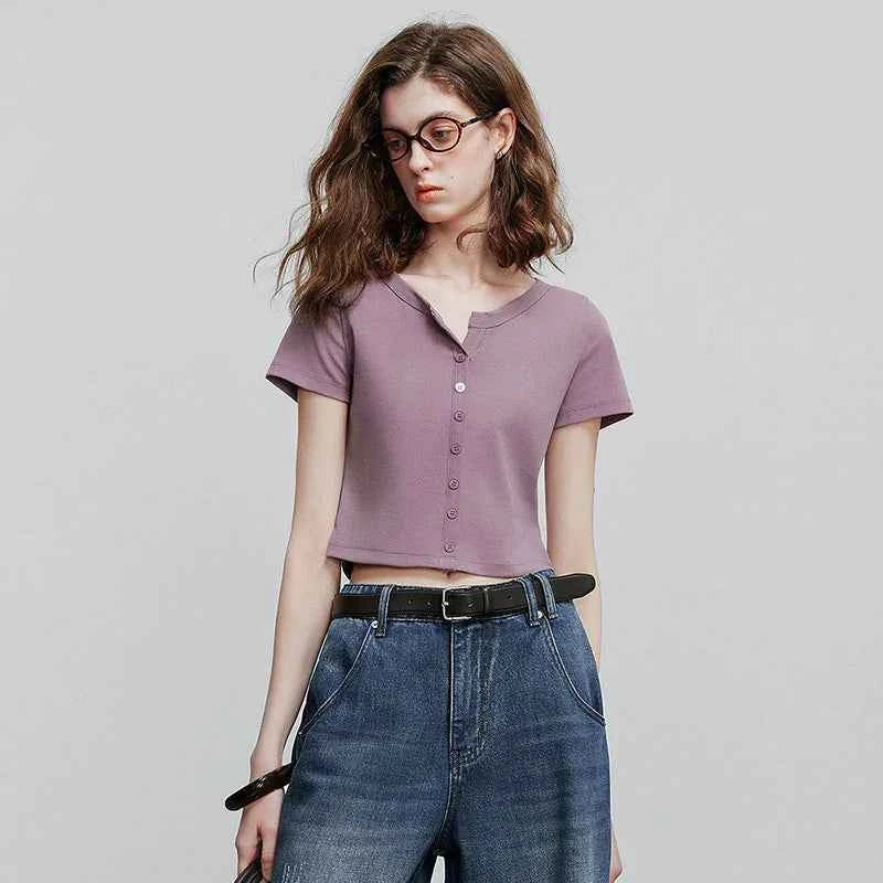 Casual Summer Short Sleeve Women T-Shirt