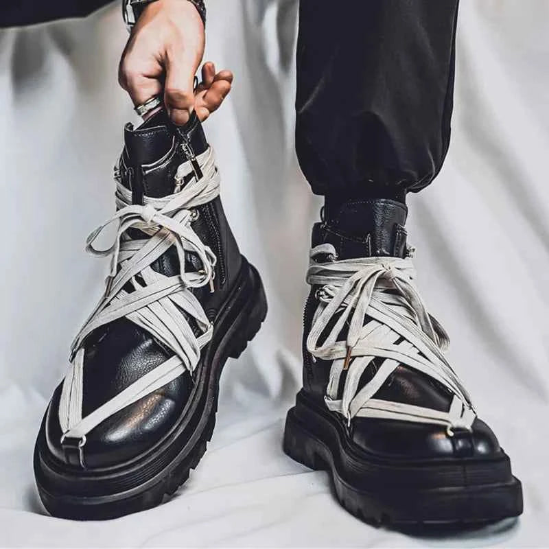 High Quality Personalized Strap Ankle Boots