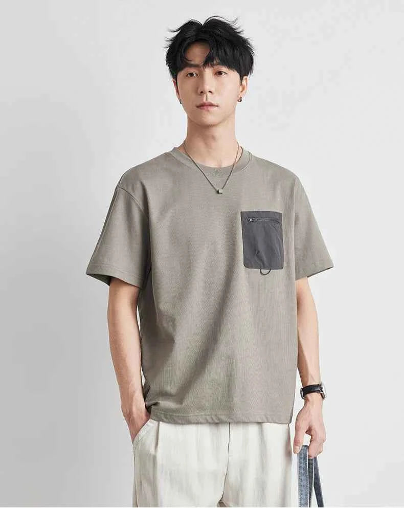 Men's Casual Summer Pocket Loose Fit T-Shirt