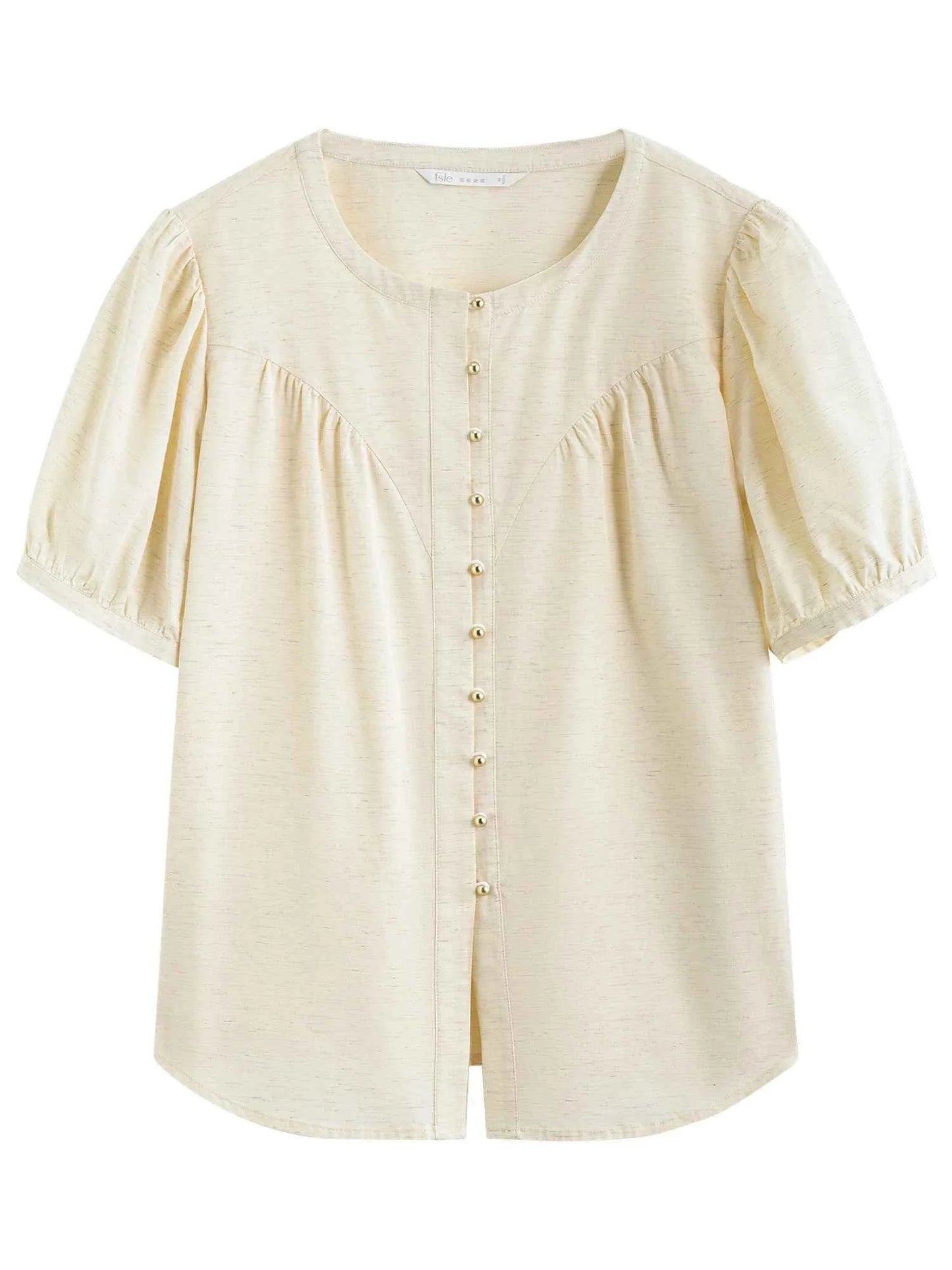Elegant French Style Round Neck Cardigan