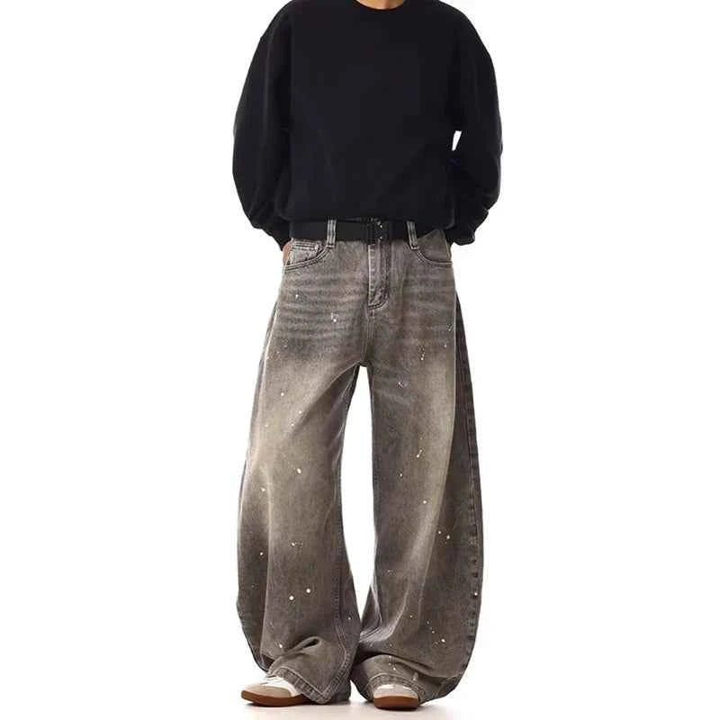 Baggy Gray Vintage High Waisted Jeans