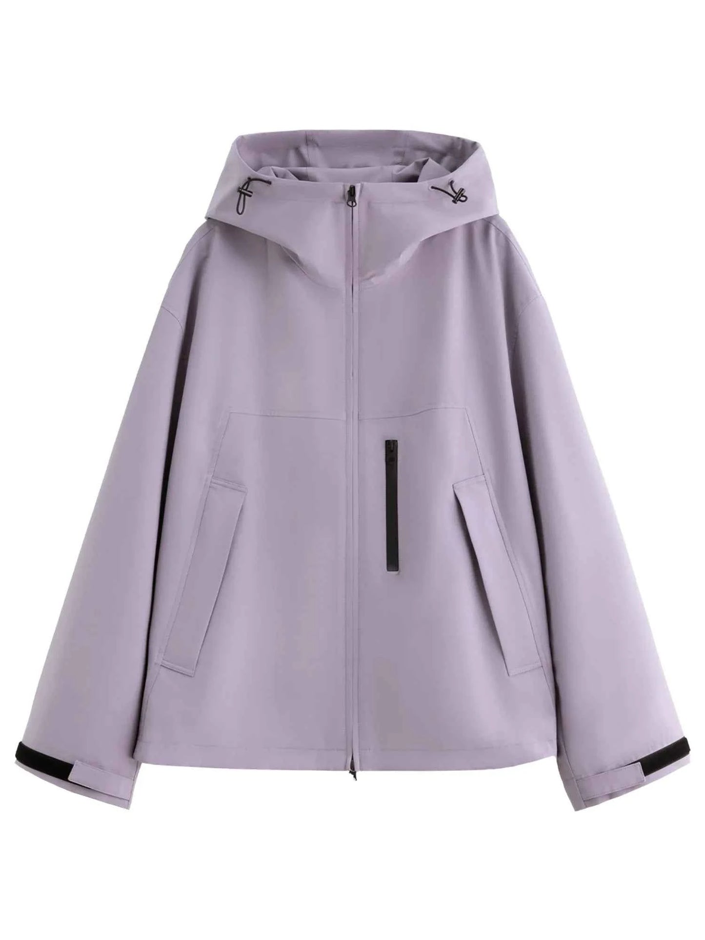 Womens Fashionable Plus Size Outdoor Windproof Jacket