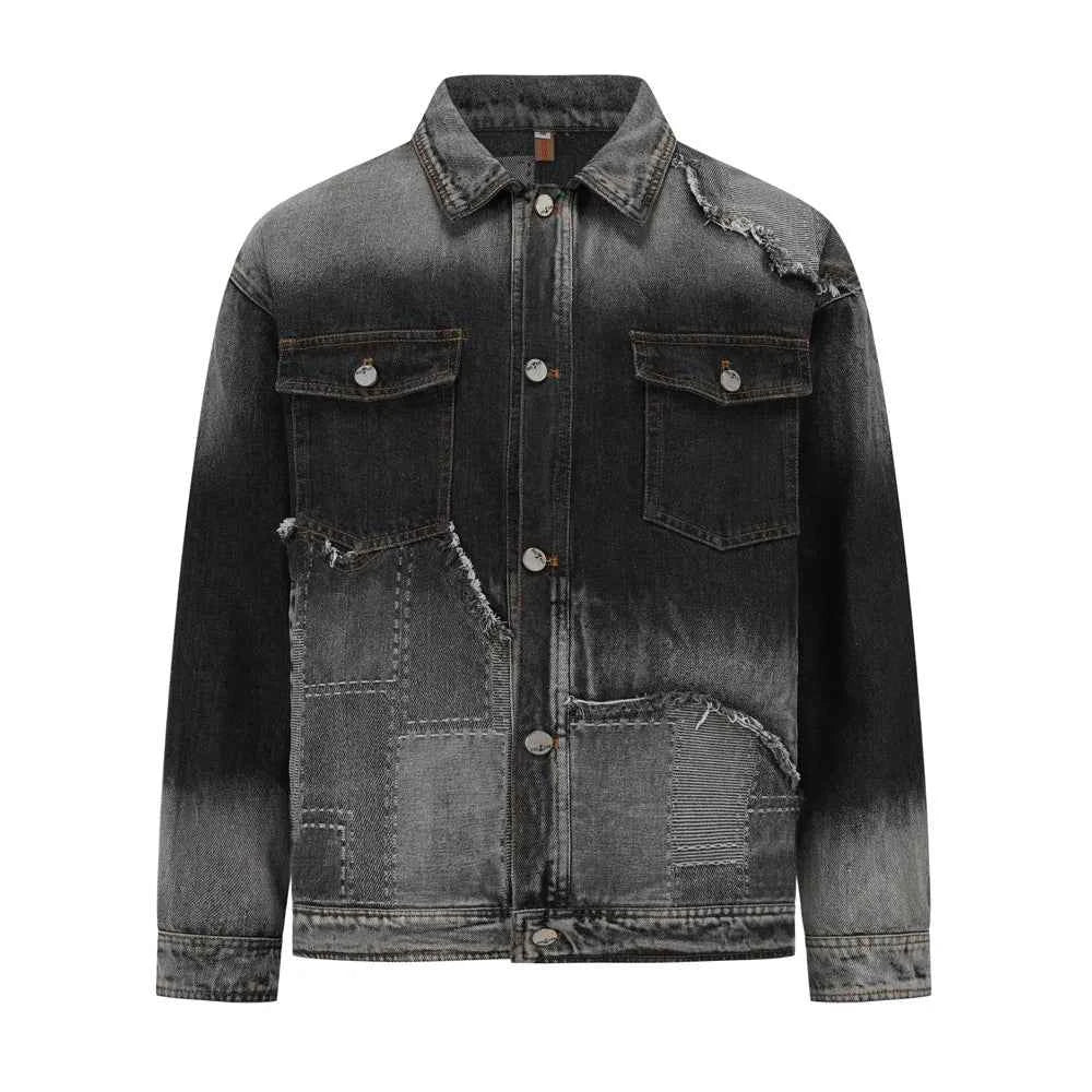 High-Quality Vintage Washed Denim Jacket