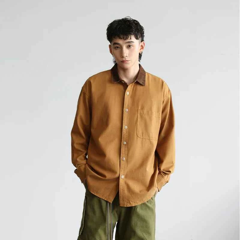 Signature Stylish Oversize Loose Casual Long Sleeve Shirt