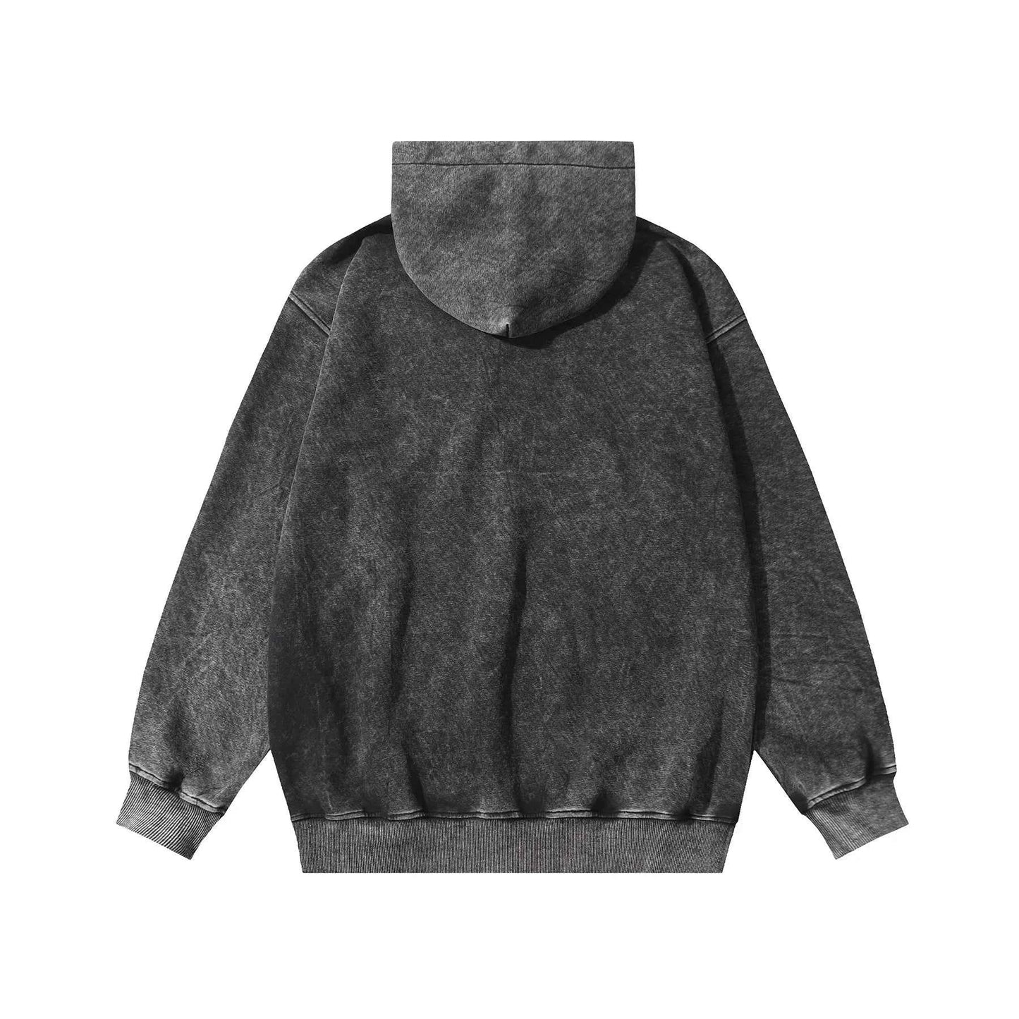 Streetwear Retro Letter Graphic Tie Dye Cotton Hoodie