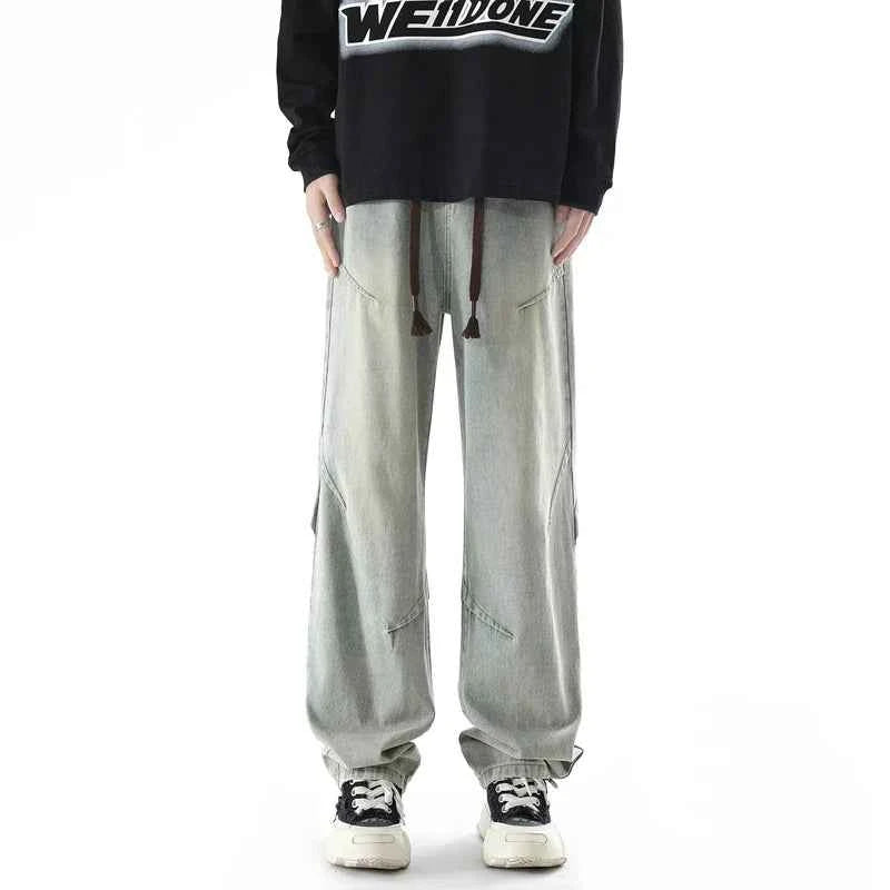 Autumn American Style Baggy Workwear Jeans
