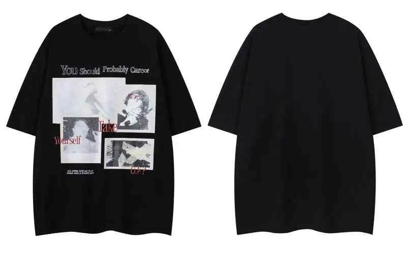 Cozy Streetwear Graphic Printed Hip Hop T-Shirt