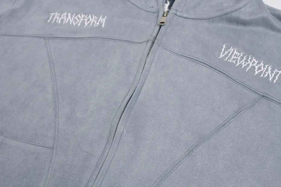 Unique Retro Y2K Patchwork Hooded Sweatshirt