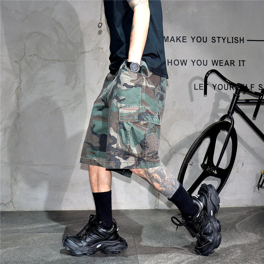 Tactical Camouflage Knee Length Shorts