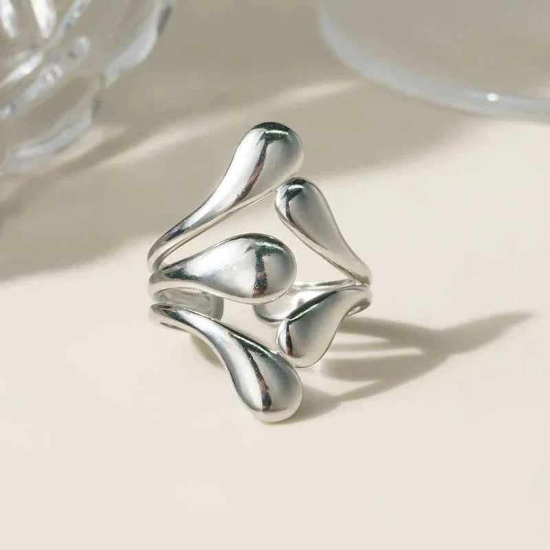 Creative Irregular Hollow Adjustable Ring