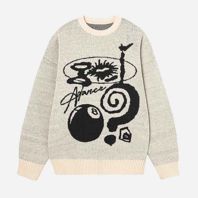 Cozy Winter Warm Jacquard Knit Sweater