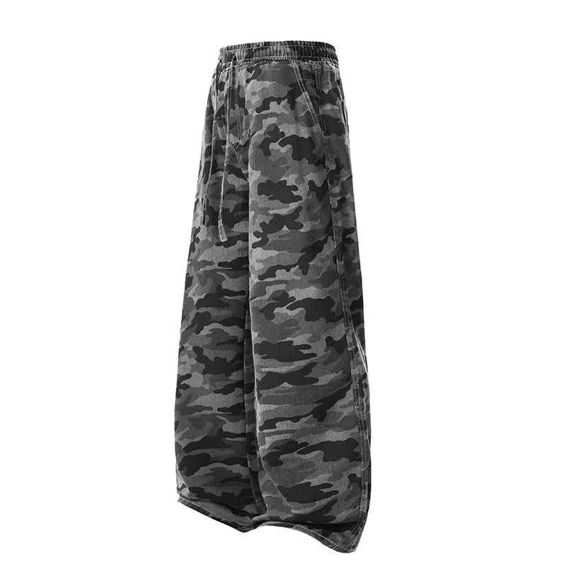American High Street Camouflage Retro Jeans