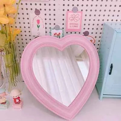 Y2K Heart Shaped Mirror