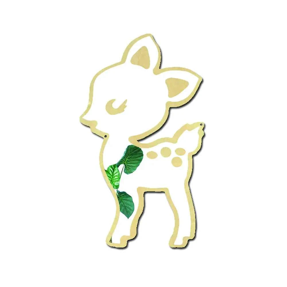 Wood Acrylic Animal Shapes Mirrors