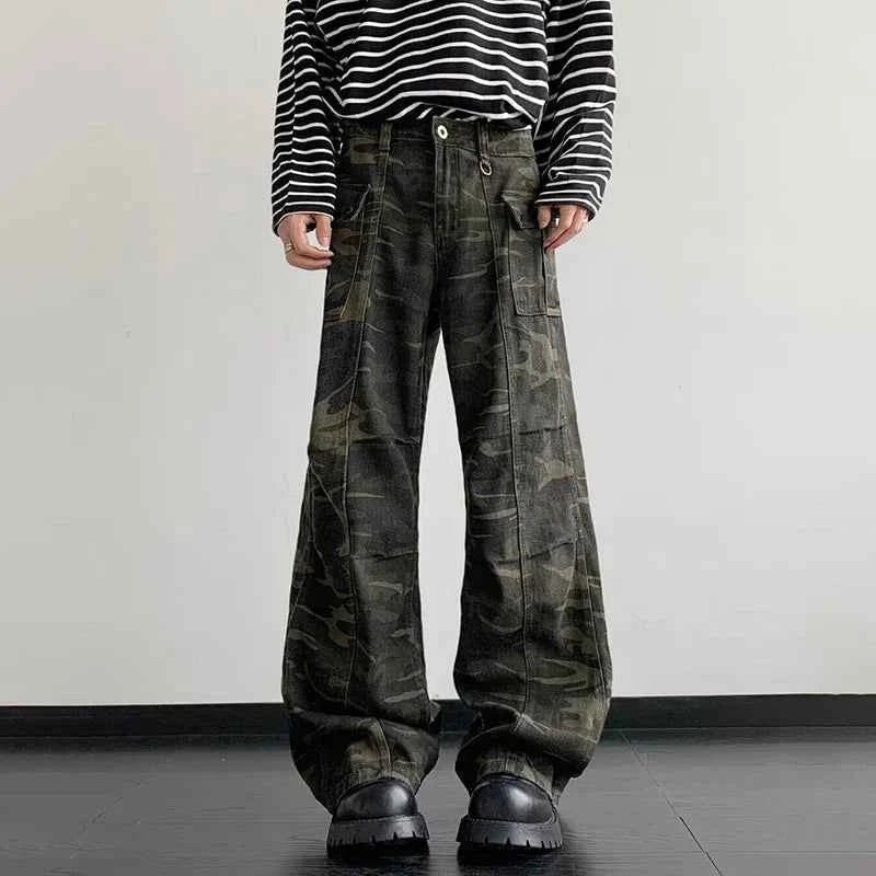 Men Camouflage Casual Cargo Pants