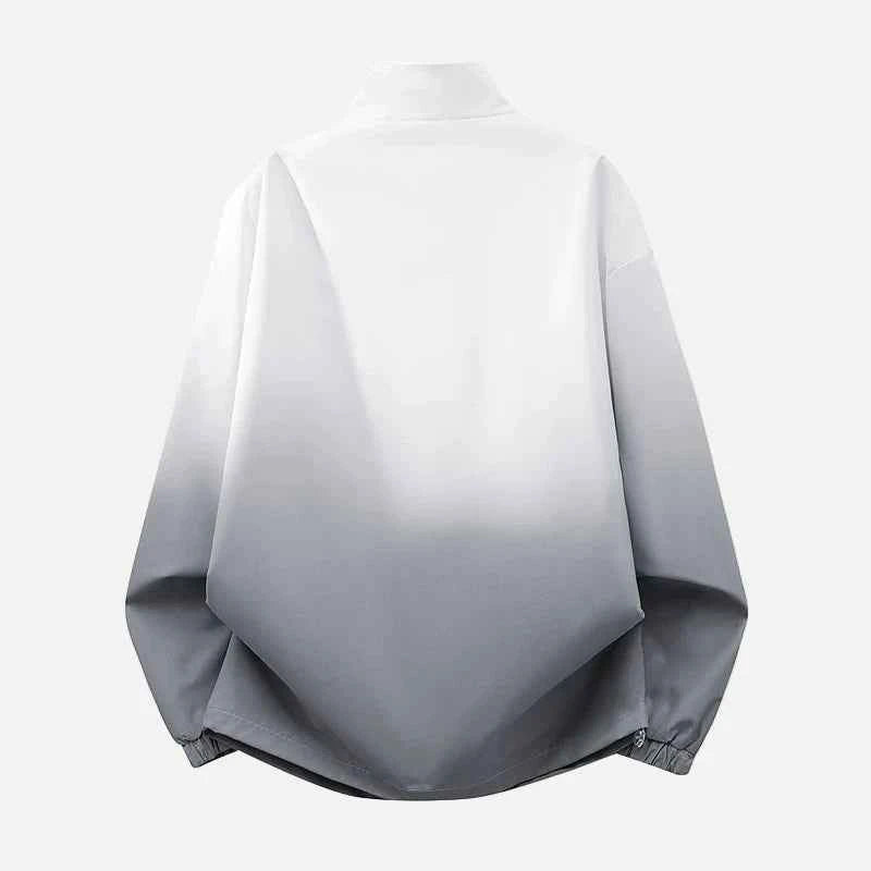 Trendy Gradient Design Winbreaker Jacket
