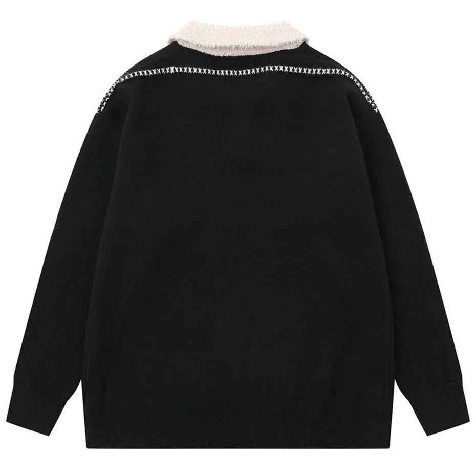 Premium Cool Oversized Knit Casual Sweater