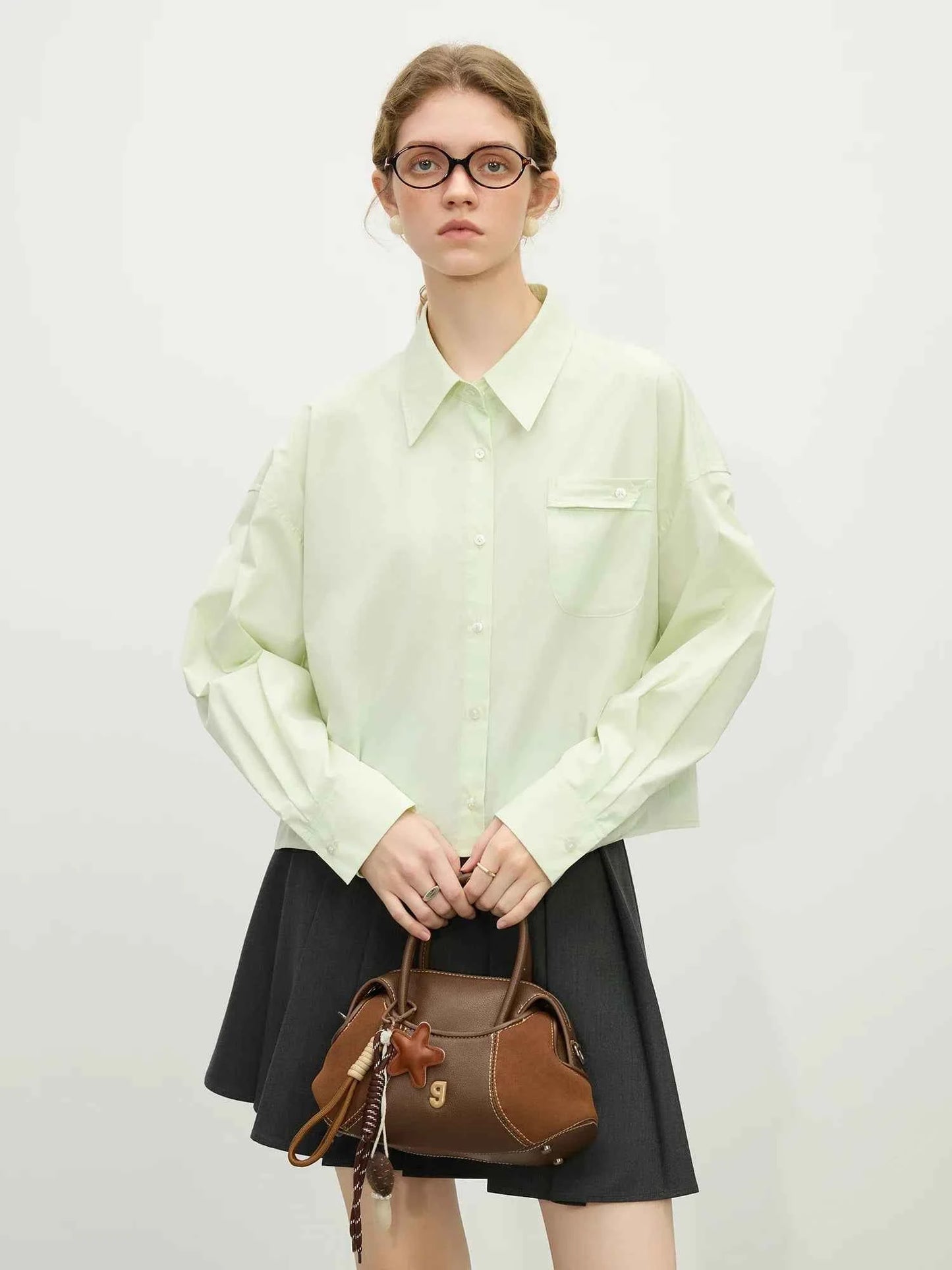 Women Cute Spring Casual Loose Cotton Long Shirt
