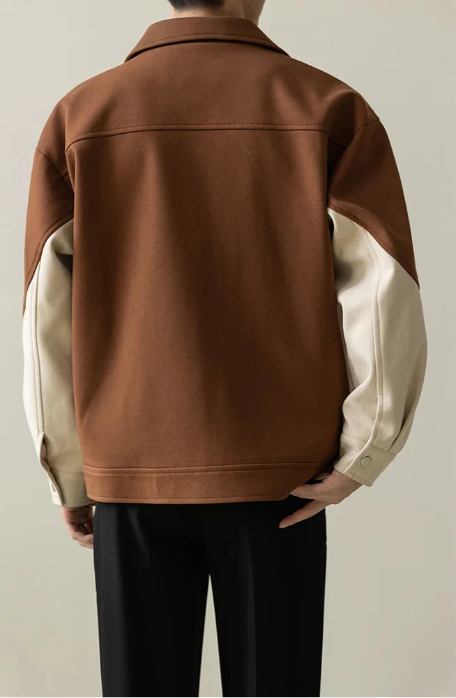 Casual Loose Vintage Patchwork Korean Style Jacket - Luxuryurbanwear
