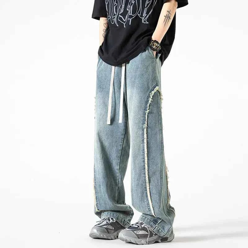 Long-Lasting Distressed High Waist Baggy Jeans
