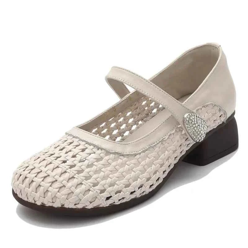USS Shoes Yexy Women's Leather Casual Hollow Breathable Sandals