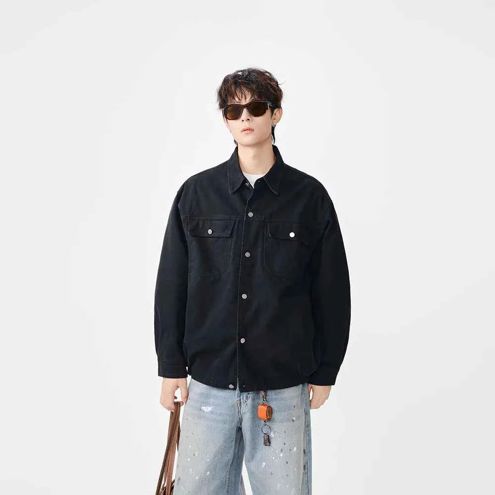 Versatile Casual Button-Up Denim Jacket