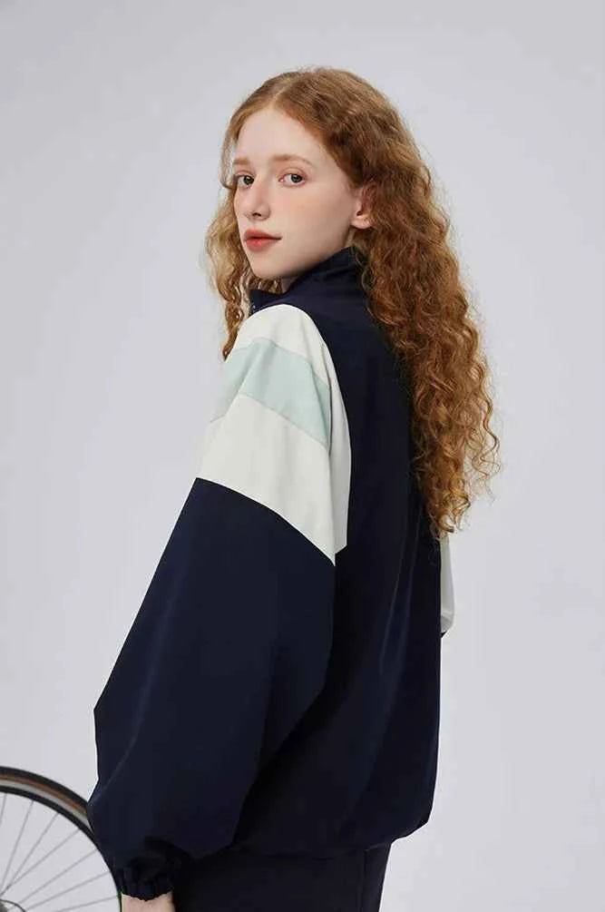 Streetwear Oversized Varsity Windbreaker Jacket