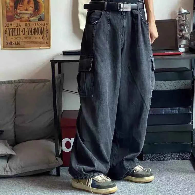 Perfect Fit Retro Loose Wide Leg Baggy Jeans