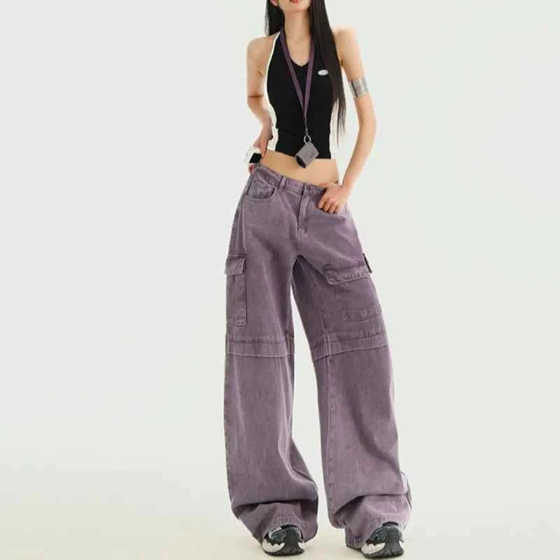 Retro Loose Fit High Waist Jeans