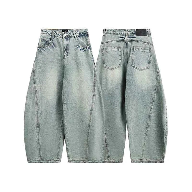 High Quality Casual Staple Wide Leg Denim Jeans