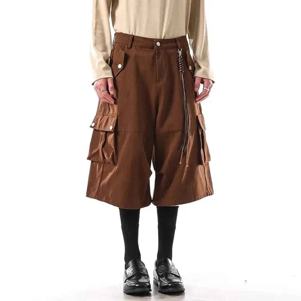 Retro American Cotton Workwear Cargo Jorts