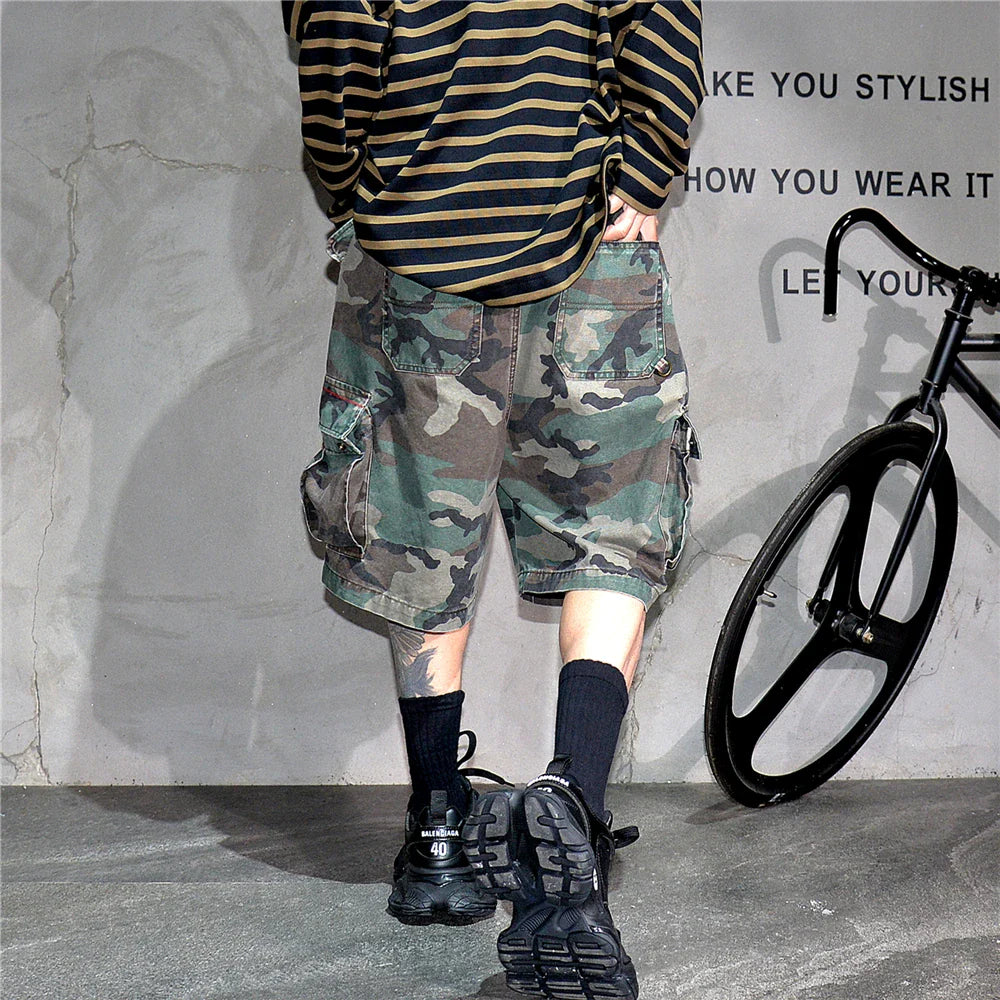 Tactical Camouflage Knee Length Shorts