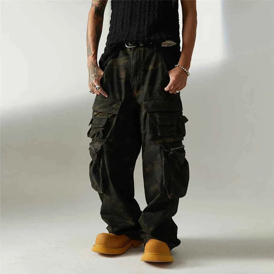 Wardrobe Staple Rugged Camo Cargo Jeans