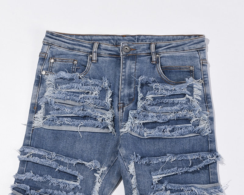 Zodiac Sea Distressed Stacked Denim