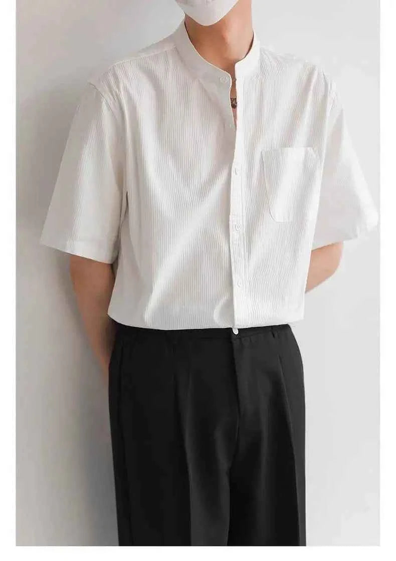 Classic Silk Korean Style Lightweight Camp Shirt