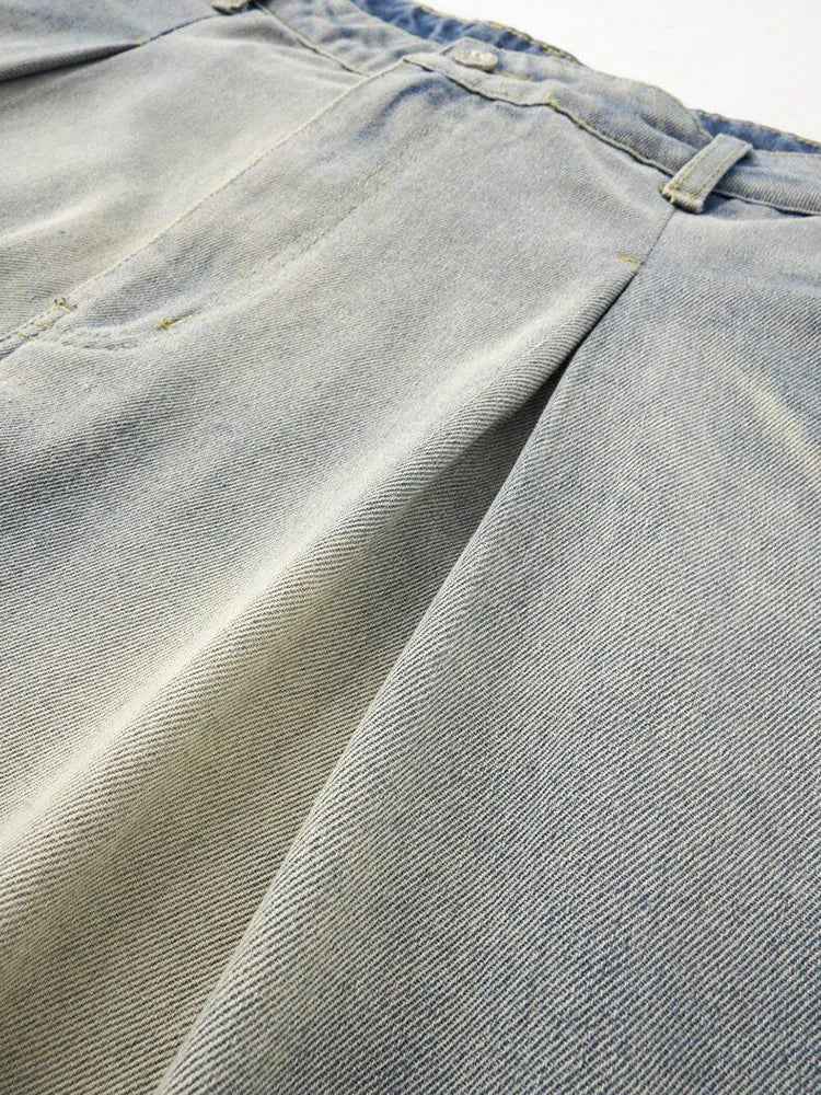 Quality Gradient Oversized Cozy Washed Jeans