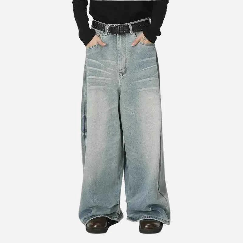 Street Style Inspired Curved Denim Jeans