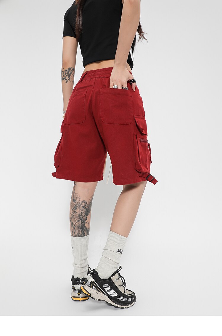 Cargo Track Multi Pockets Shorts