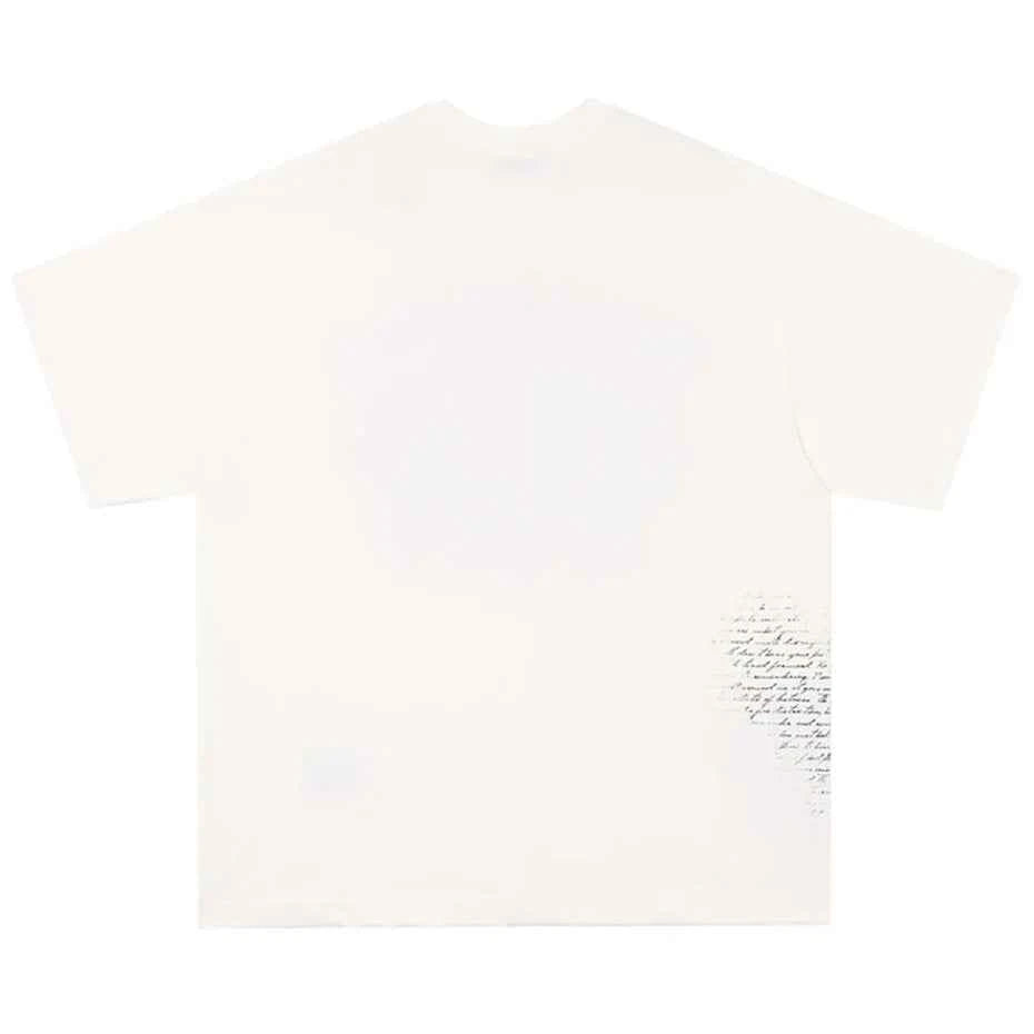 Graphic Eye Print Loose Cotton Short Sleeve T-Shirt